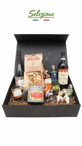 Geschenkbox Wein, italienische Feinkost